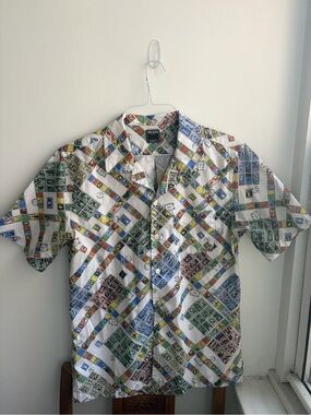 TS Camp Collar Printed Shirt